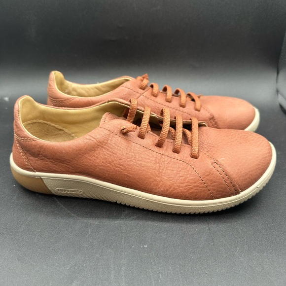 KEEN Women's KNX Lightweight Flexible Sneakers, Tortoise Shell/Plaza Taupe, 9 - Picture 4 of 7